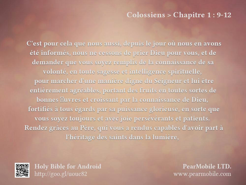 Colossiens, Chapitre 1:9-12